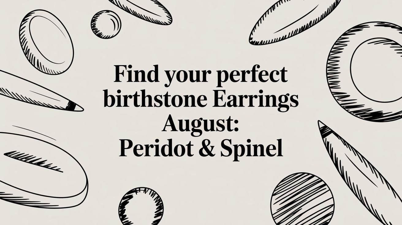 Find Your Perfect birthstone earrings august: Peridot & Spinel