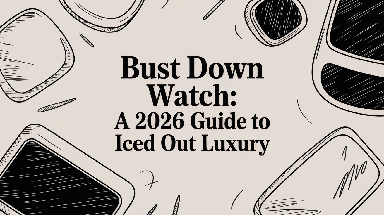 Bust Down Watch: A 2026 Guide to Iced Out Luxury