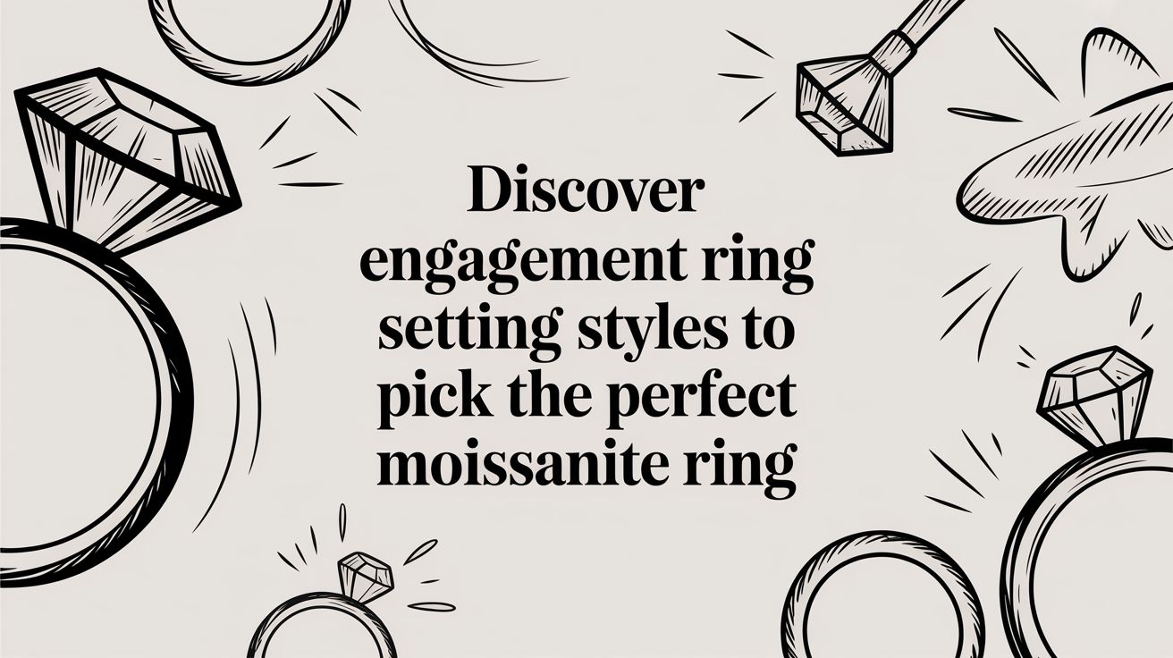 Discover engagement ring setting styles to pick the perfect moissanite ring