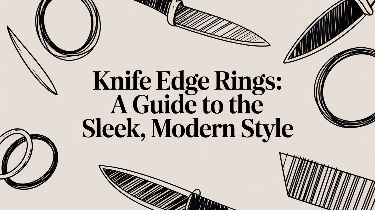 Knife Edge Rings: A Guide to the Sleek, Modern Style