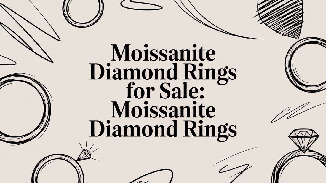 Moissanite Diamond Rings for Sale: Moissanite Diamond Rings