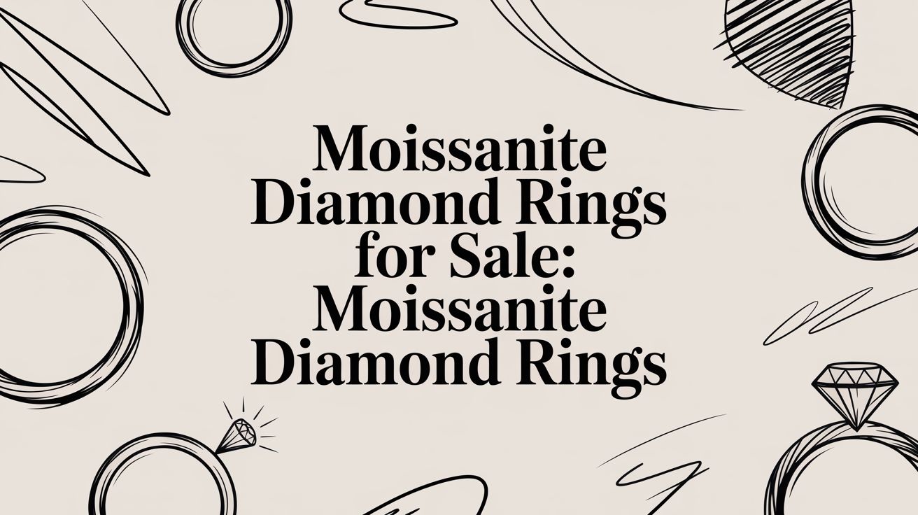 Moissanite Diamond Rings for Sale: Moissanite Diamond Rings