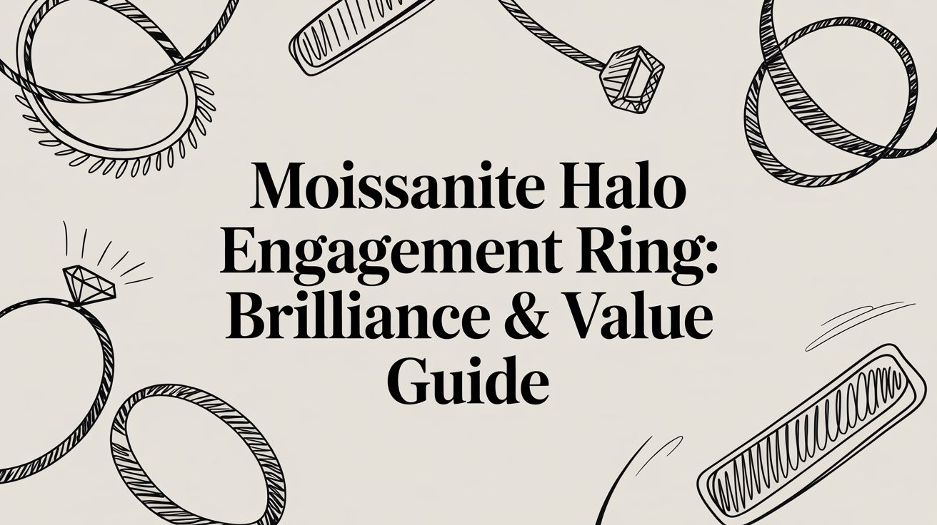 Moissanite Halo Engagement Ring: Brilliance & Value Guide