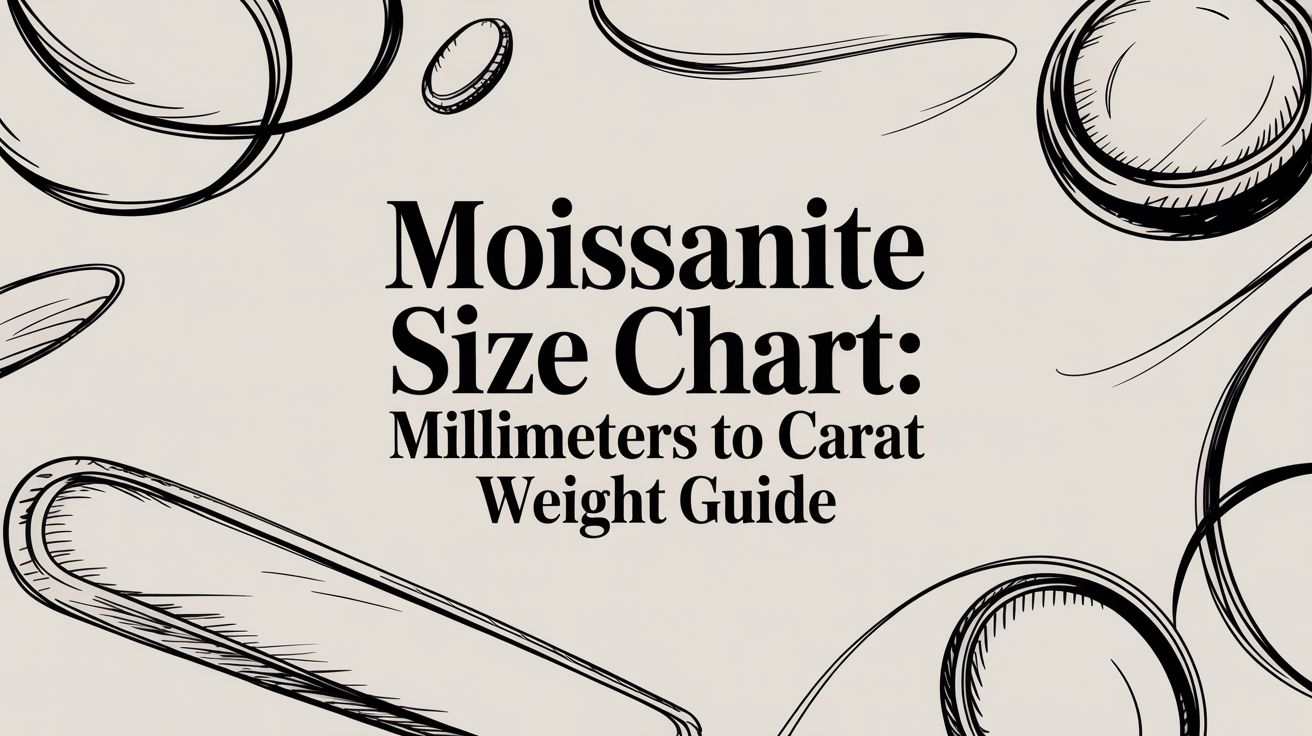 Moissanite Size Chart: Millimeters to Carat Weight Guide