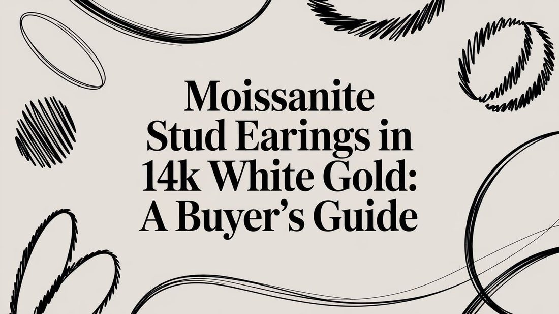 Moissanite Stud Earrings in 14k White Gold: A Buyer's Guide