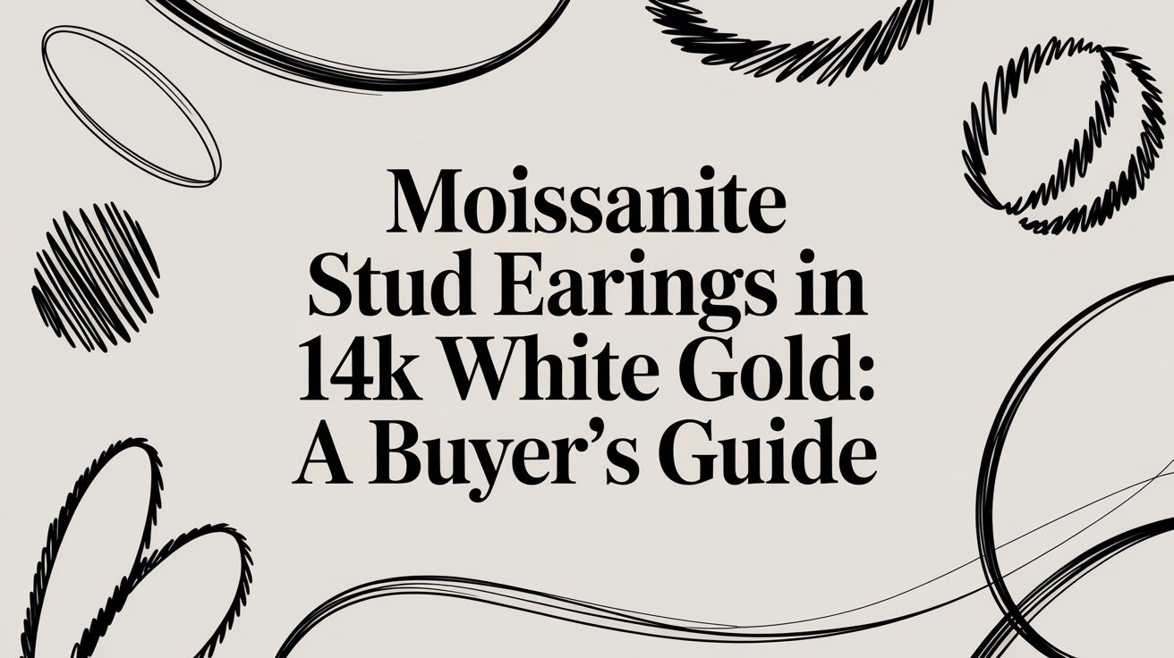 Moissanite Stud Earrings in 14k White Gold: A Buyer's Guide