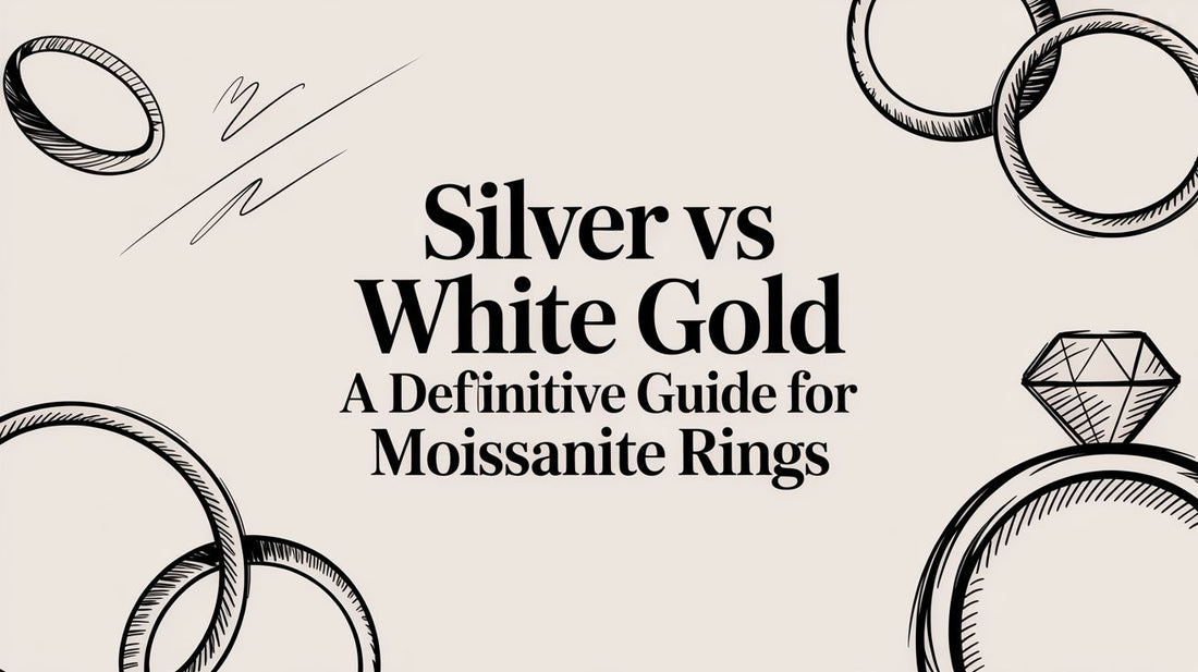 Silver vs White Gold A Definitive Guide for Moissanite Rings