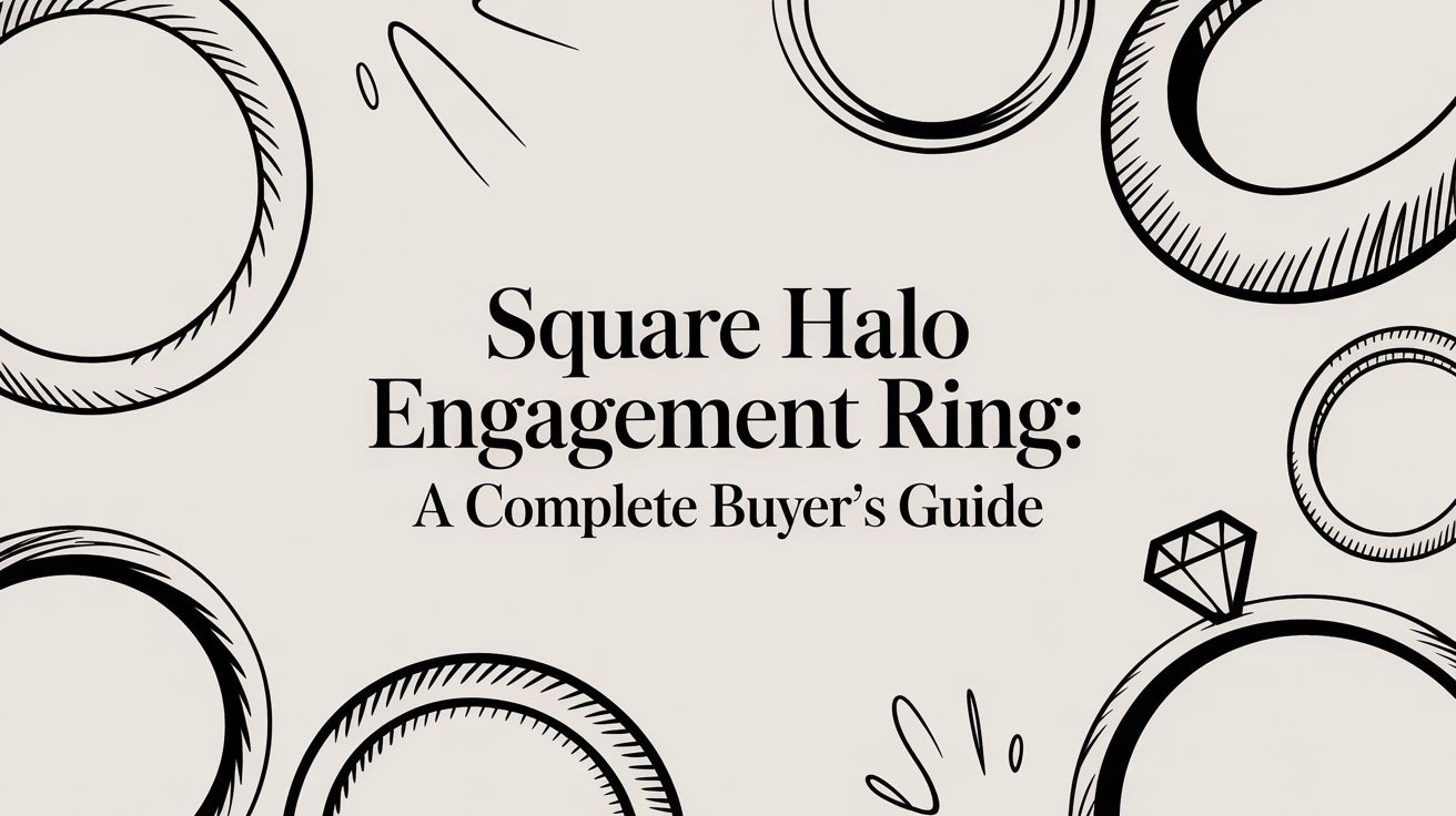Square Halo Engagement Ring: A Complete Buyer's Guide