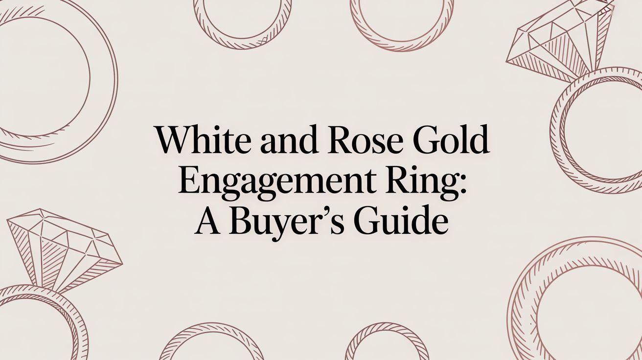 White and Rose Gold Engagement Ring: A Buyer's Guide