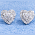 Heart - Diamond Earrings
