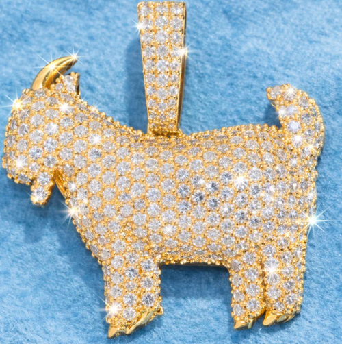 Goat - Diamond Pendant