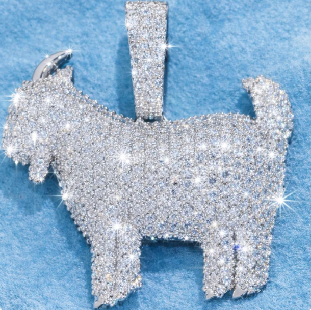 Goat - Diamond Pendant